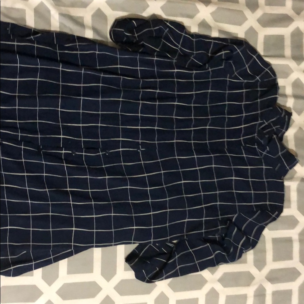 Long button down blouse